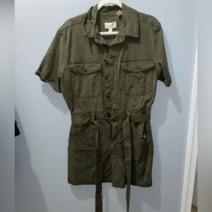 NEVER WORN NWT TARGET ARMY GREEN ROMPER SIZE 8